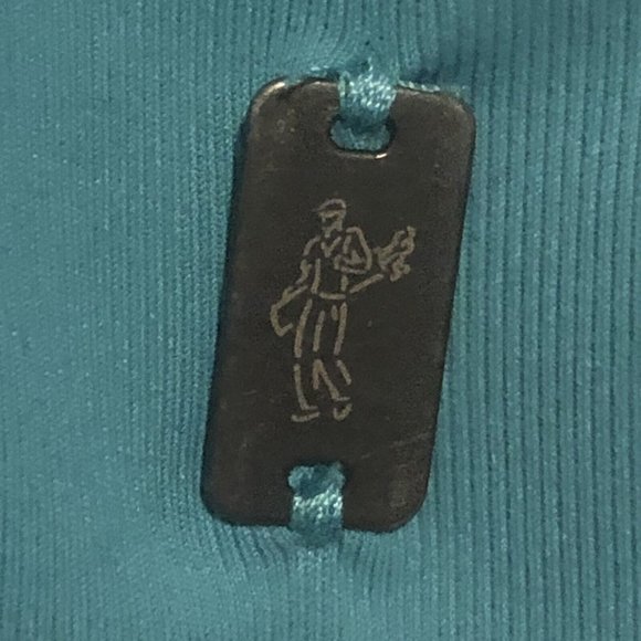 2015 NBC Golf Ashworth Turquoise Blue Gray Golf Polo Men’s Size Large - Picture 5 of 12